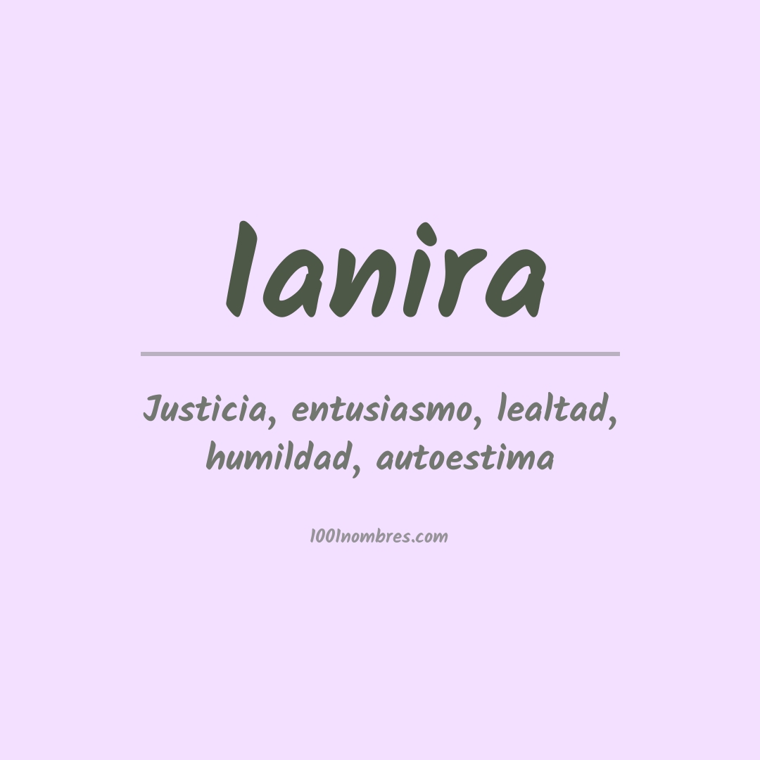 Significado del nombre Ianira Significado del nombre Ianira