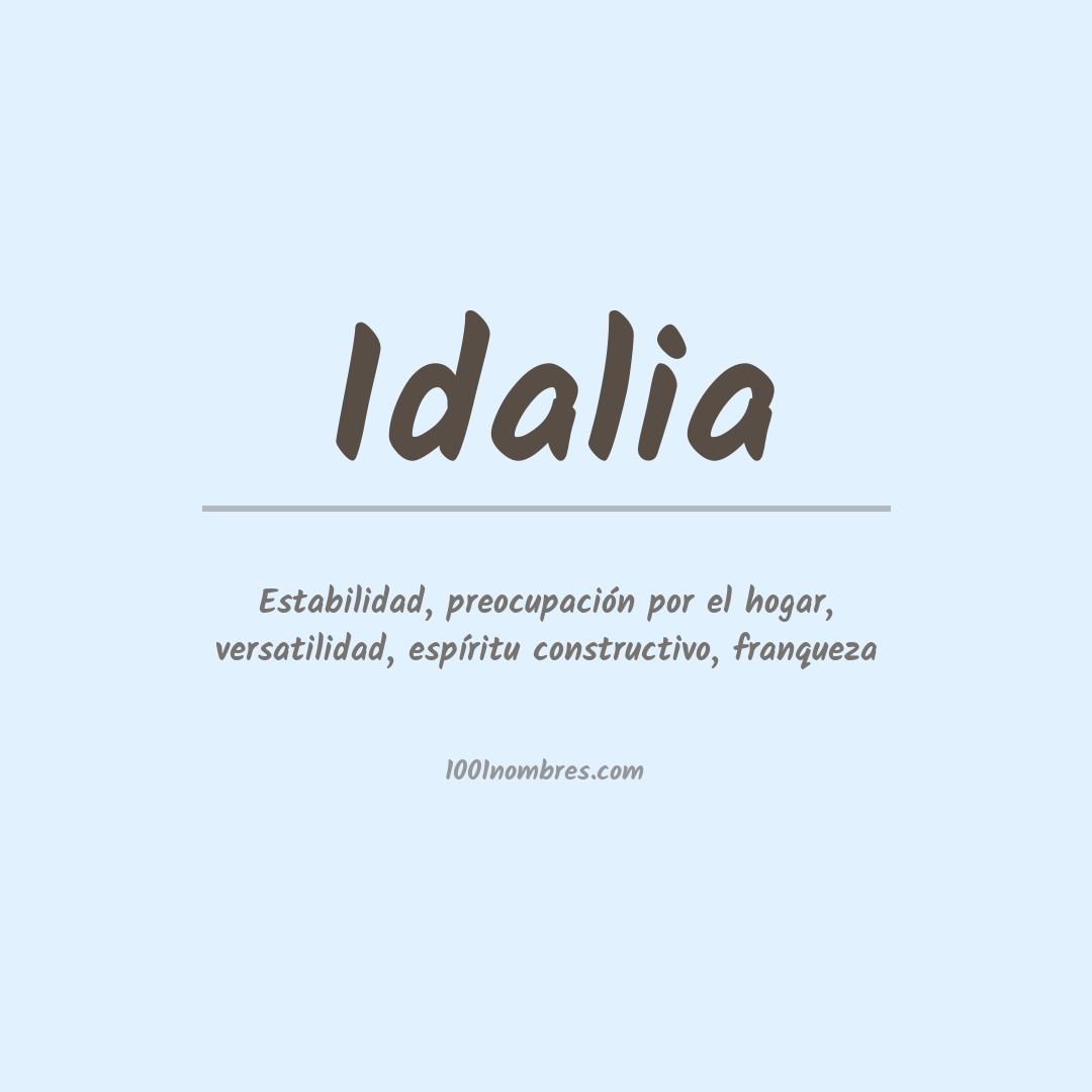 Significado del nombre Idalia