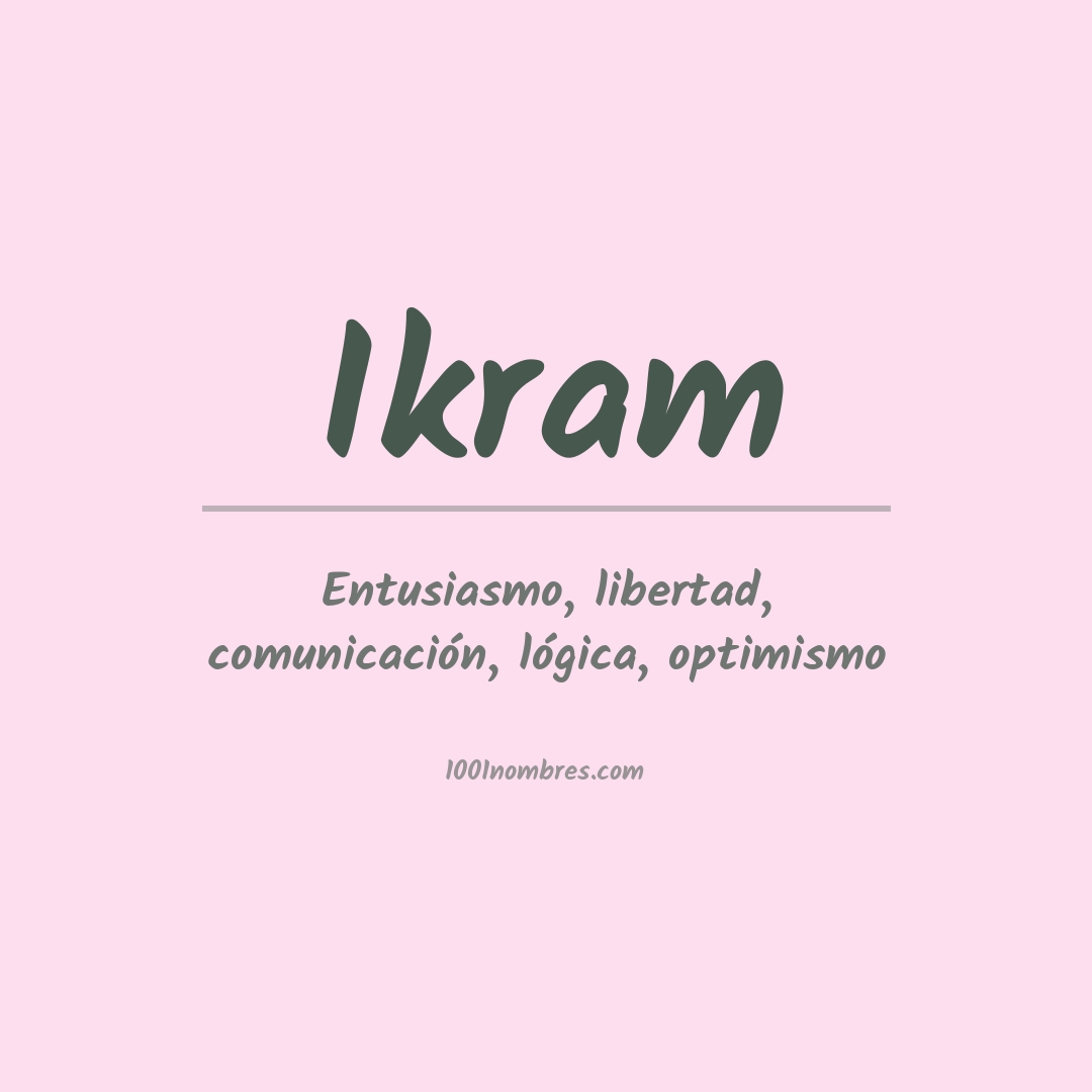 Significado del nombre Ikram