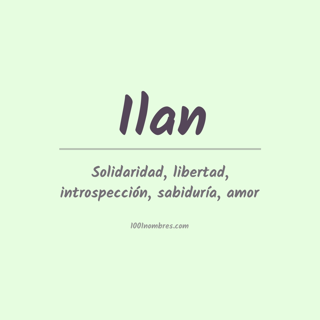 Significado del nombre Ilan