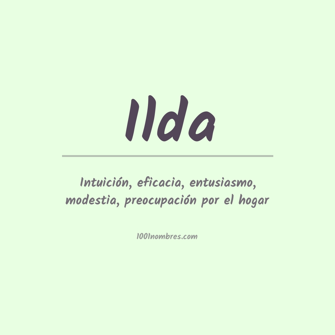 Significado del nombre Ilda