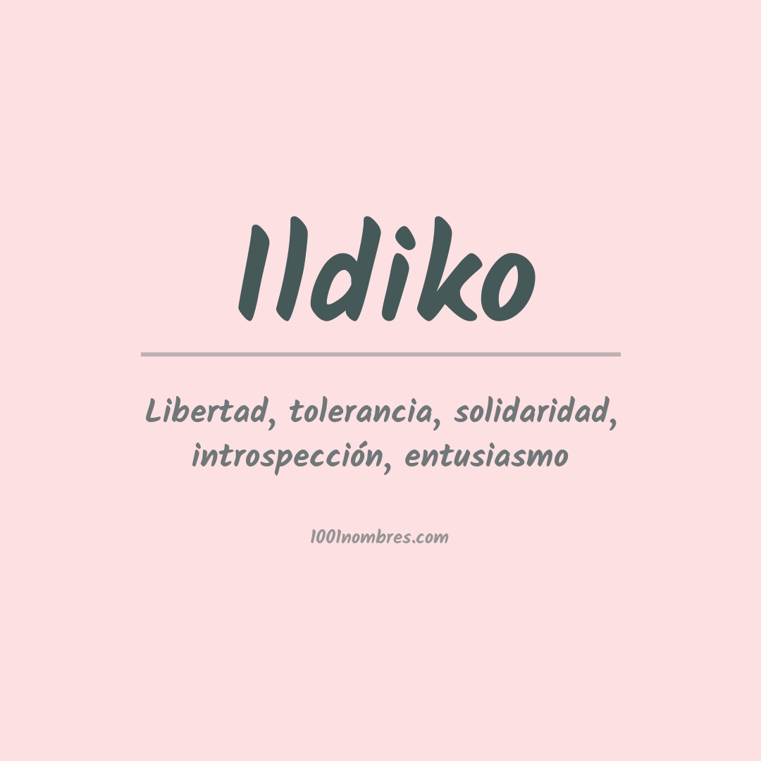 Significado del nombre Ildiko