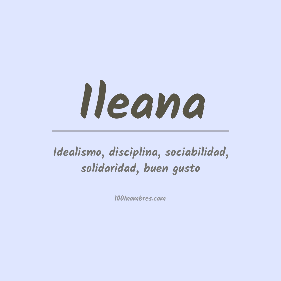 Significado del nombre Ileana