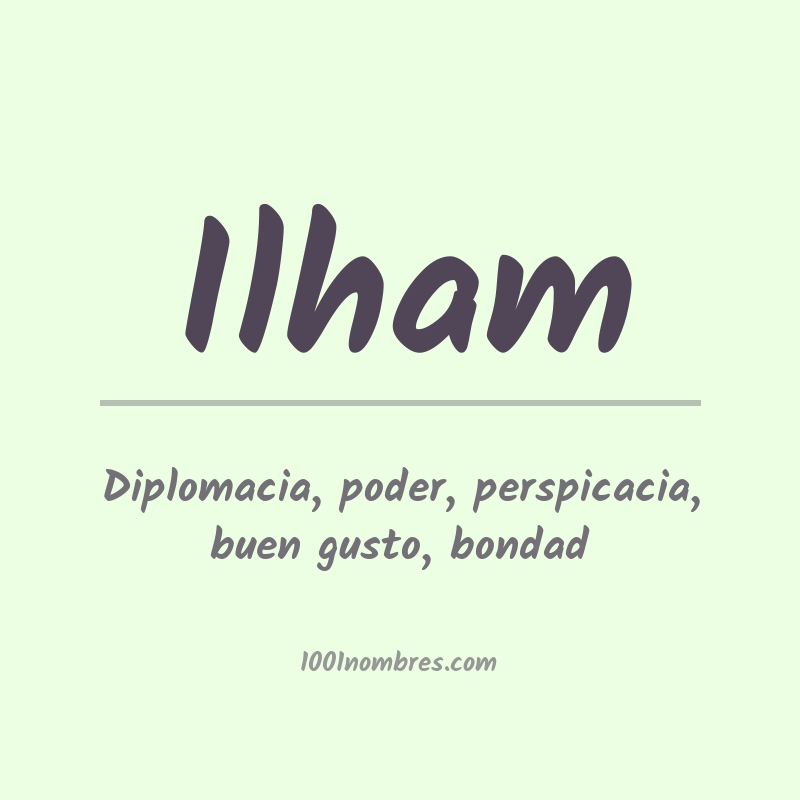 Significado del nombre Ilham Significado del nombre Ilham