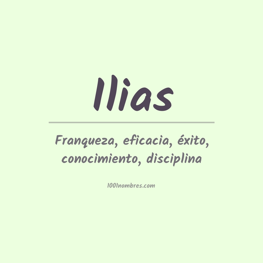 Significado del nombre Ilias