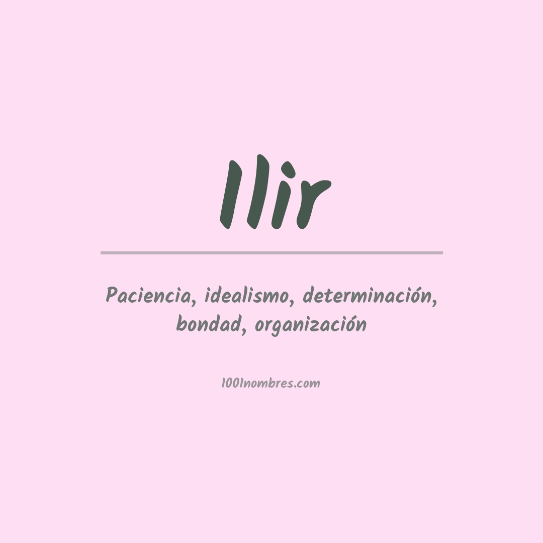 Significado del nombre Ilir