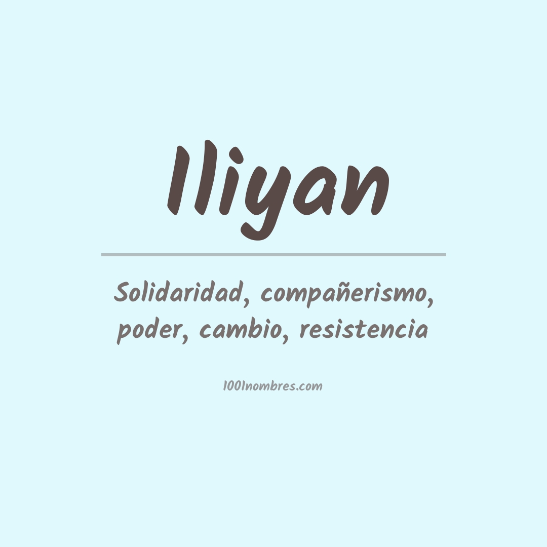 Significado del nombre Iliyan