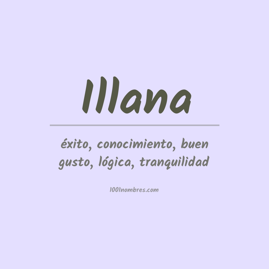 Significado del nombre Illana