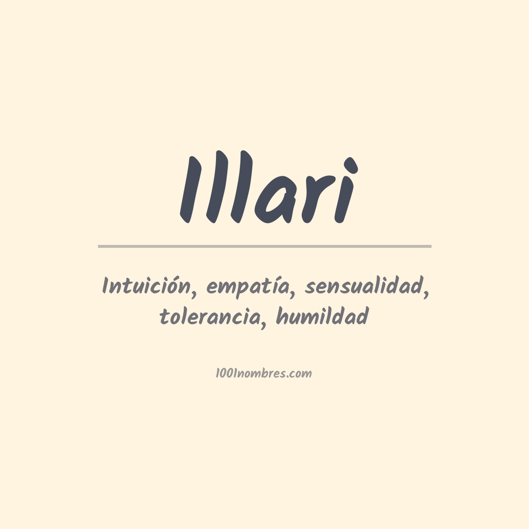 Significado del nombre Illari Significado del nombre Illari