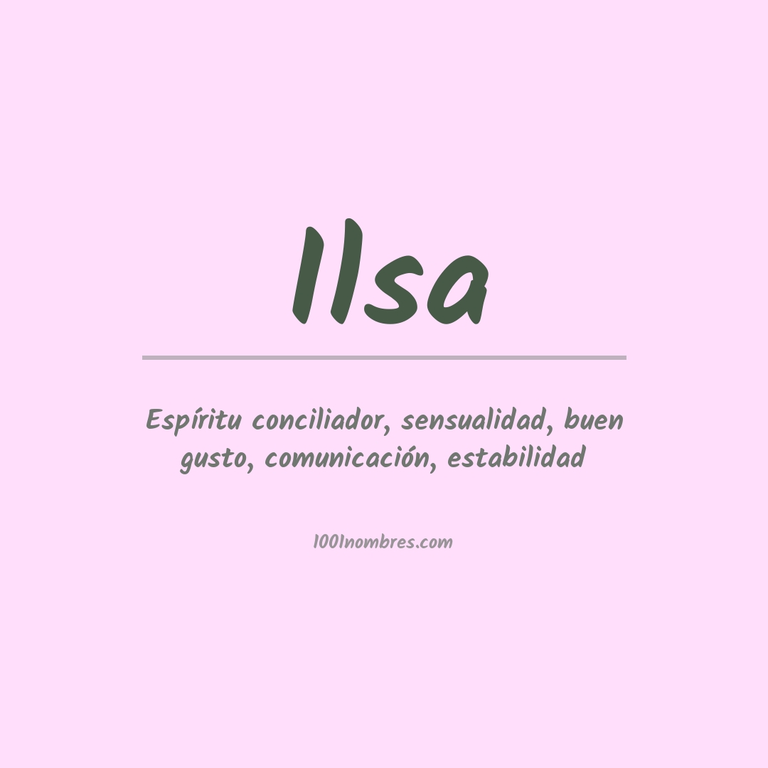 Significado del nombre Ilsa