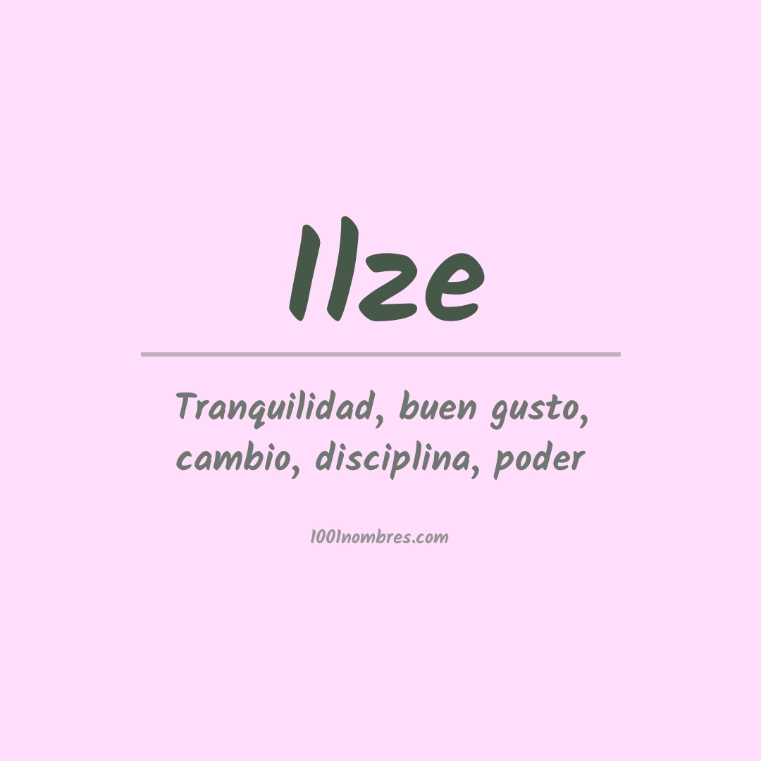 Significado del nombre Ilze