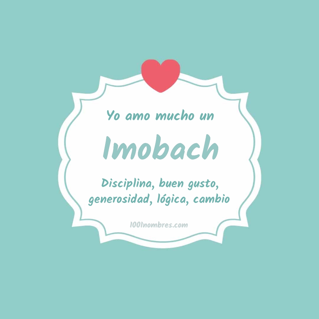 Yo amo mucho Imobach Yo amo mucho Imobach