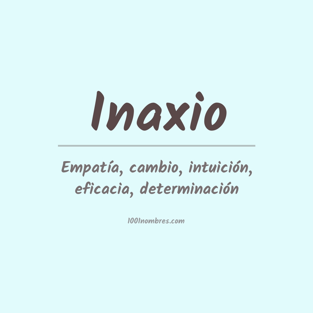 Significado del nombre Inaxio