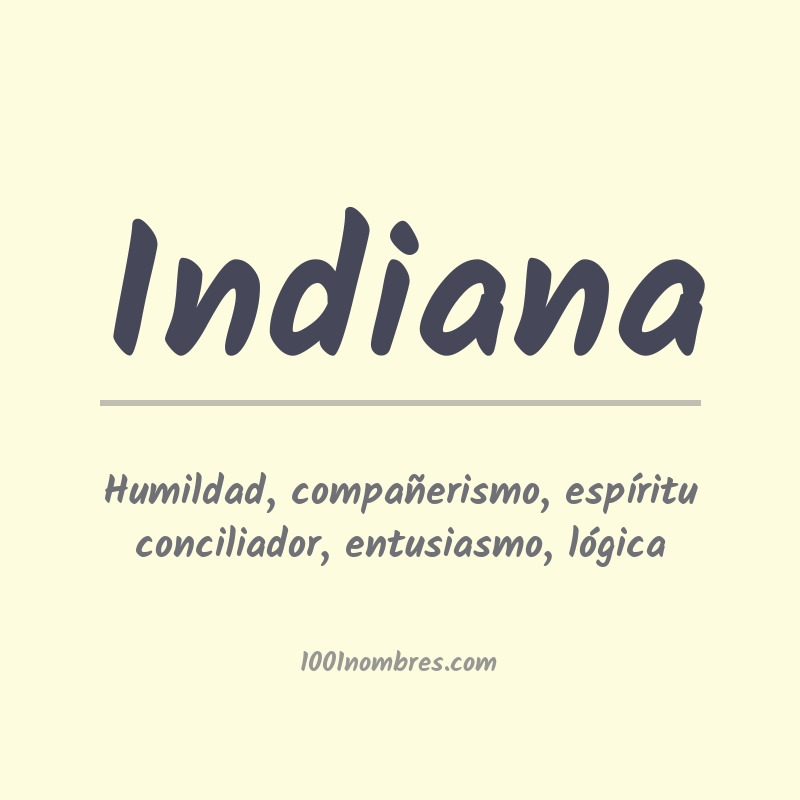 Significado del nombre Indiana