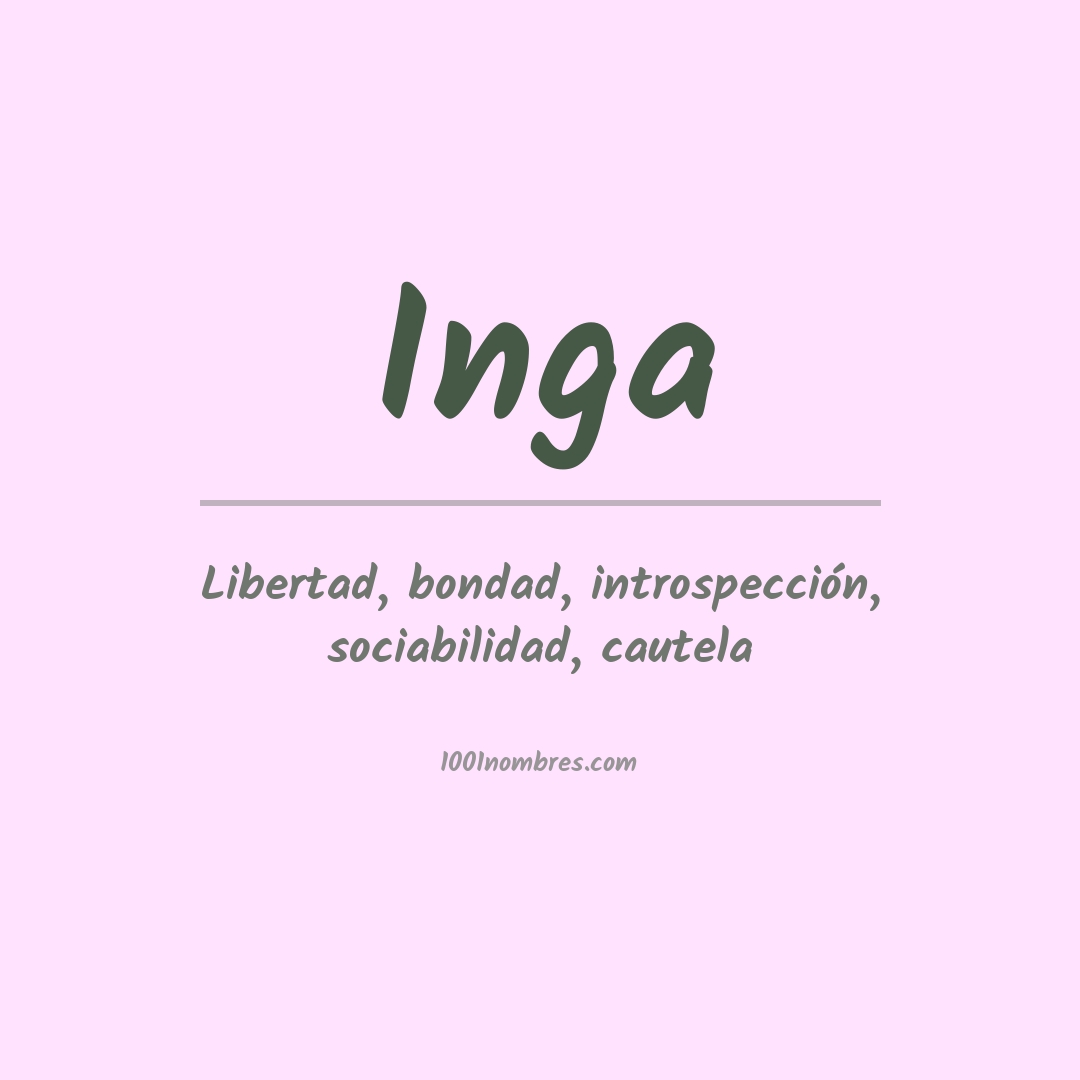 Significado del nombre Inga