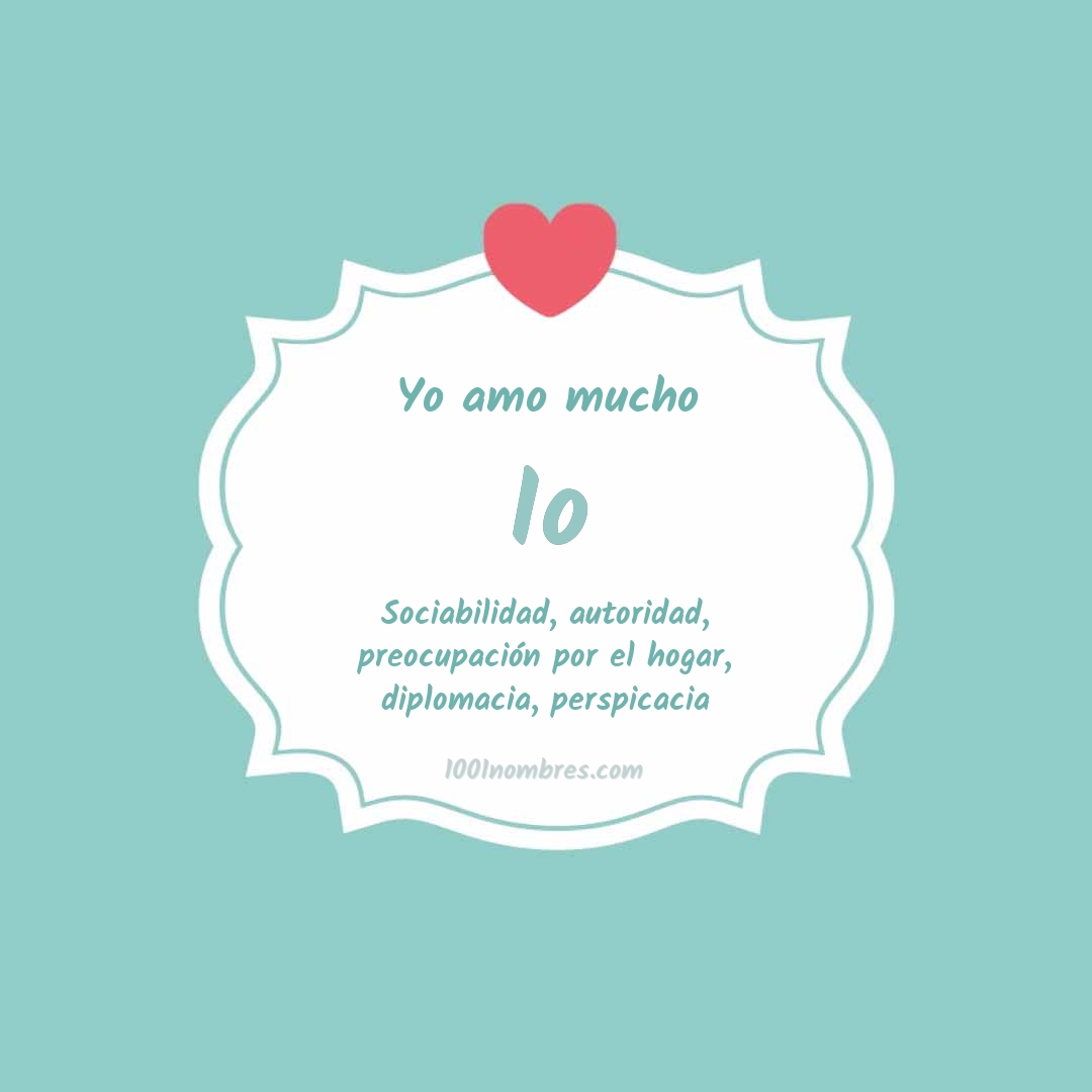 Yo amo mucho Io Yo amo mucho Io