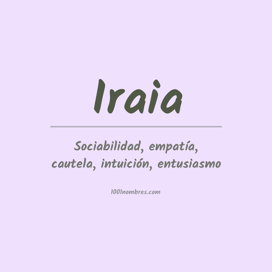 Significado del nombre Iraia