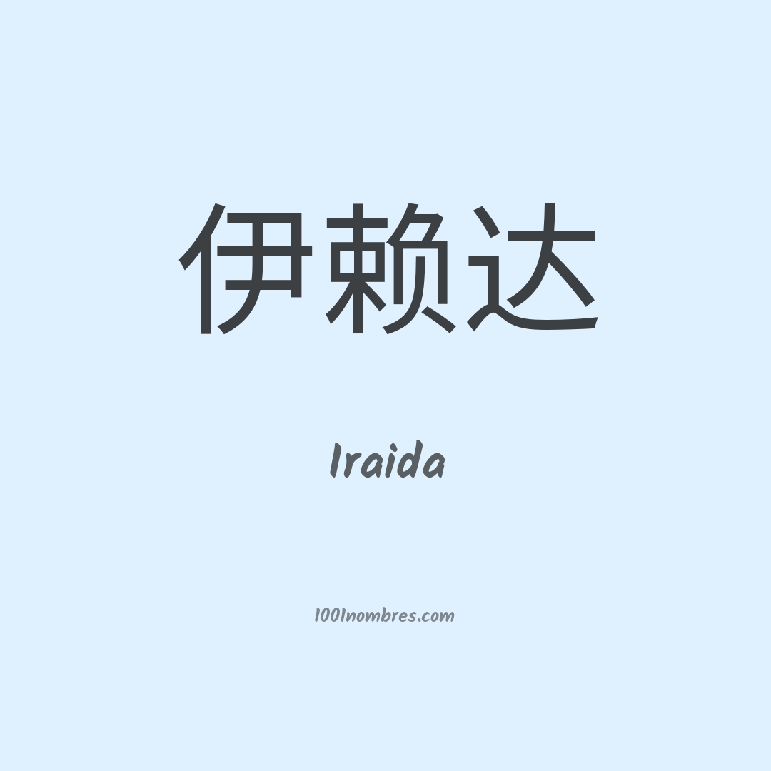 Iraida en chino