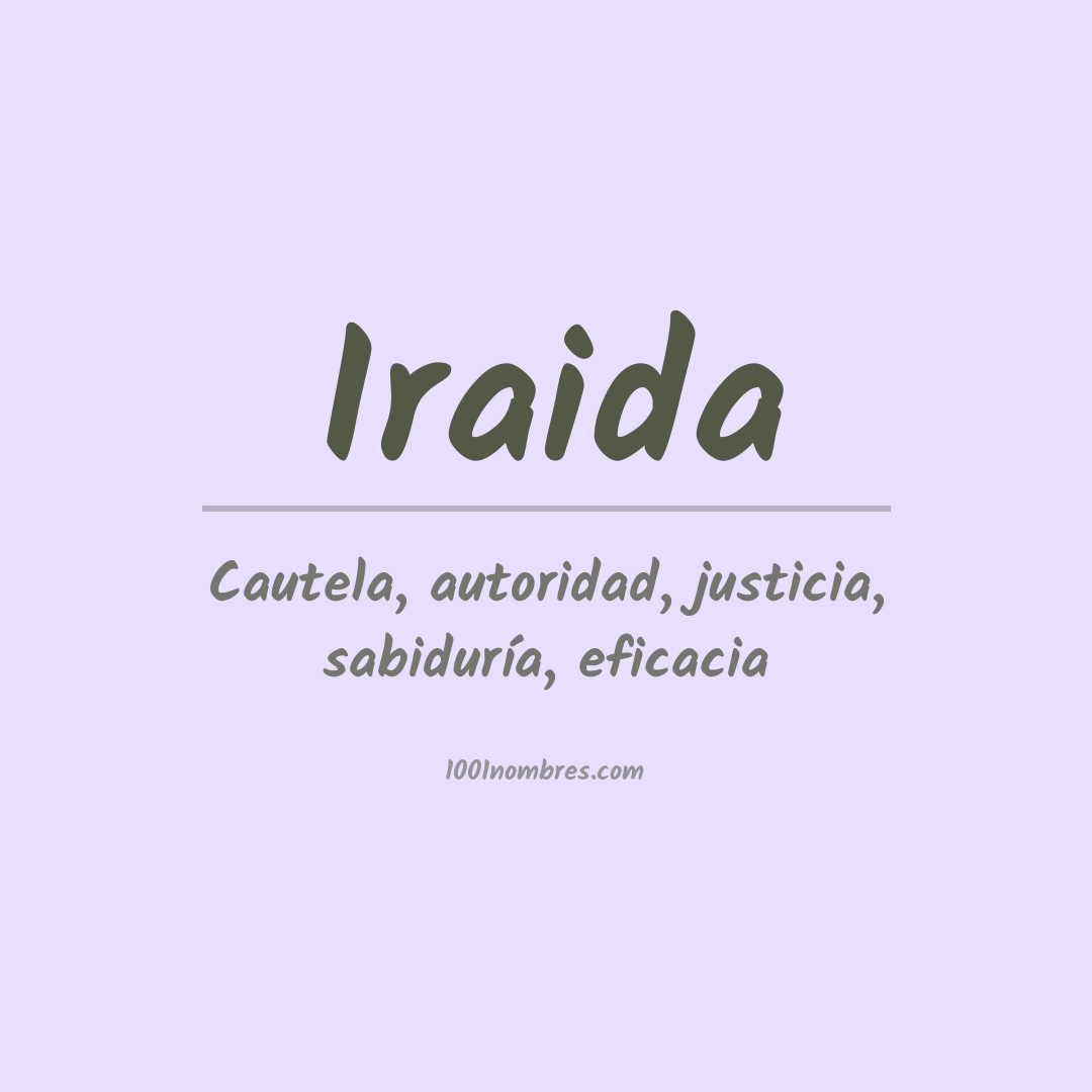 Significado del nombre Iraida