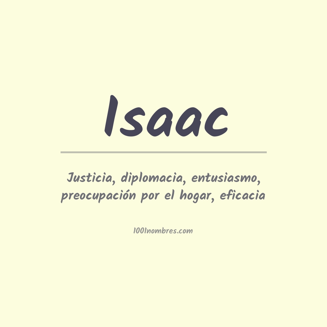 Significado del nombre Isaac