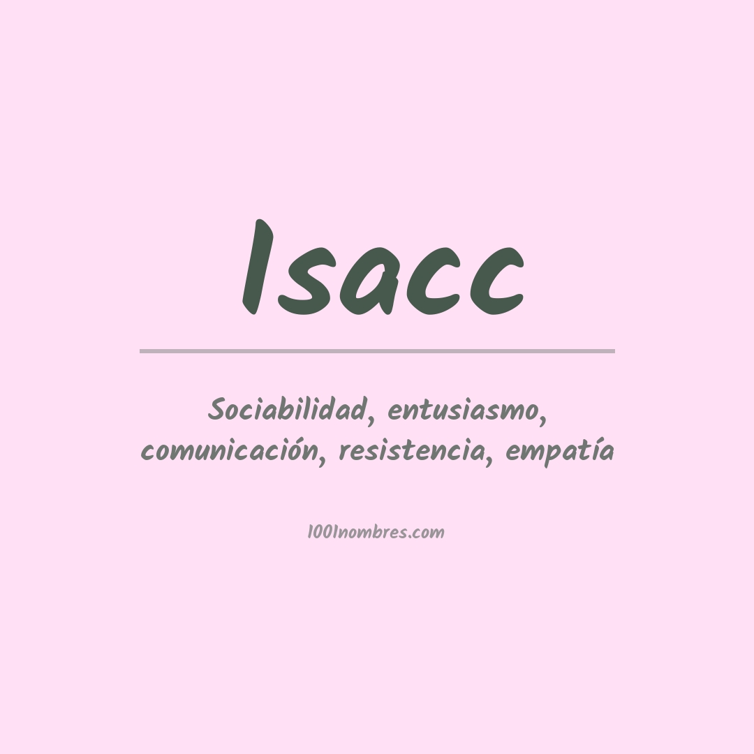 Significado del nombre Isacc