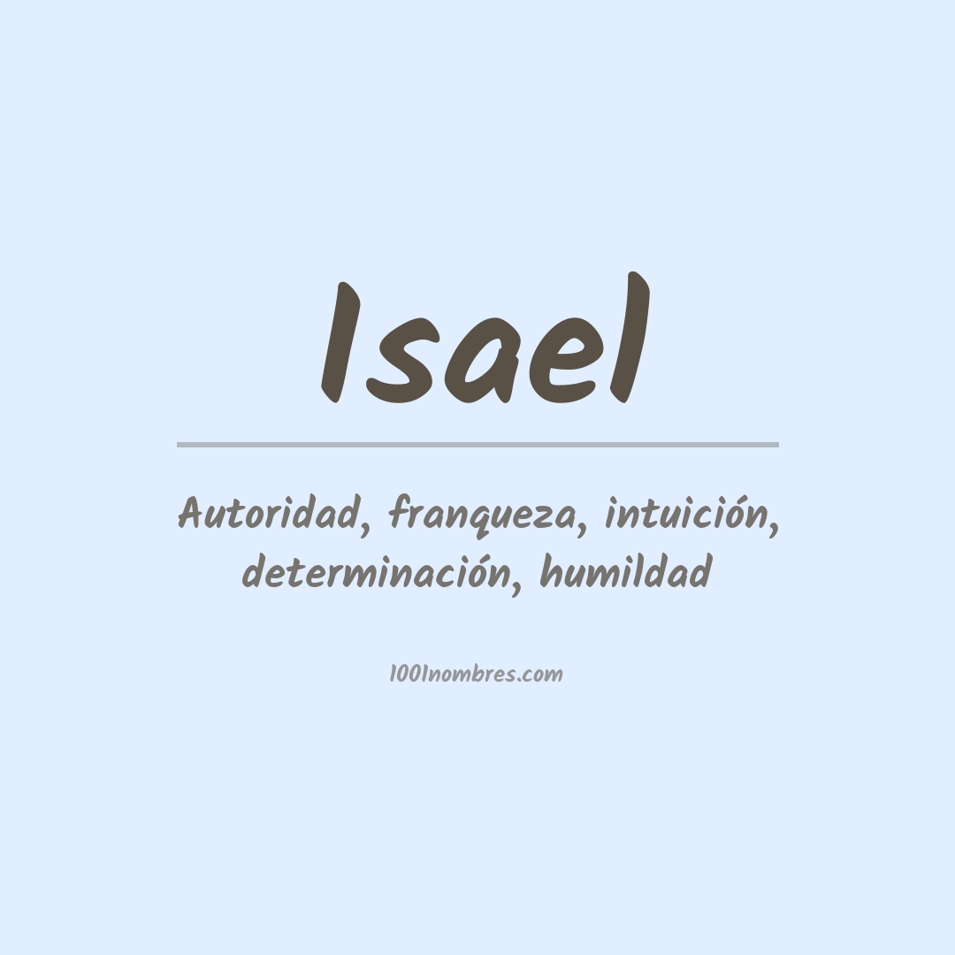 Significado del nombre Isael