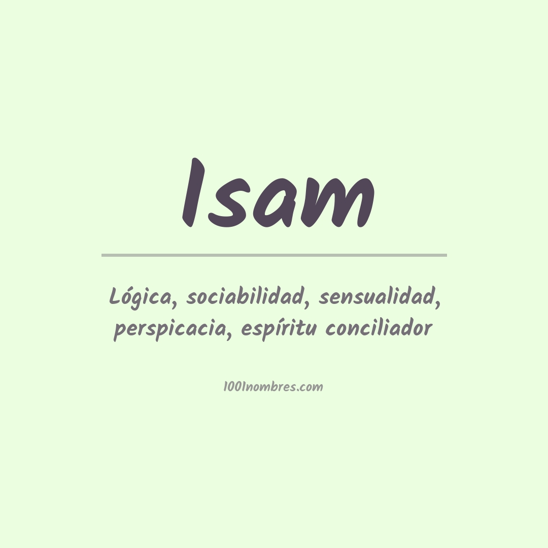 Significado del nombre Isam