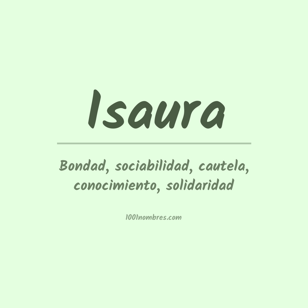 Significado del nombre Isaura