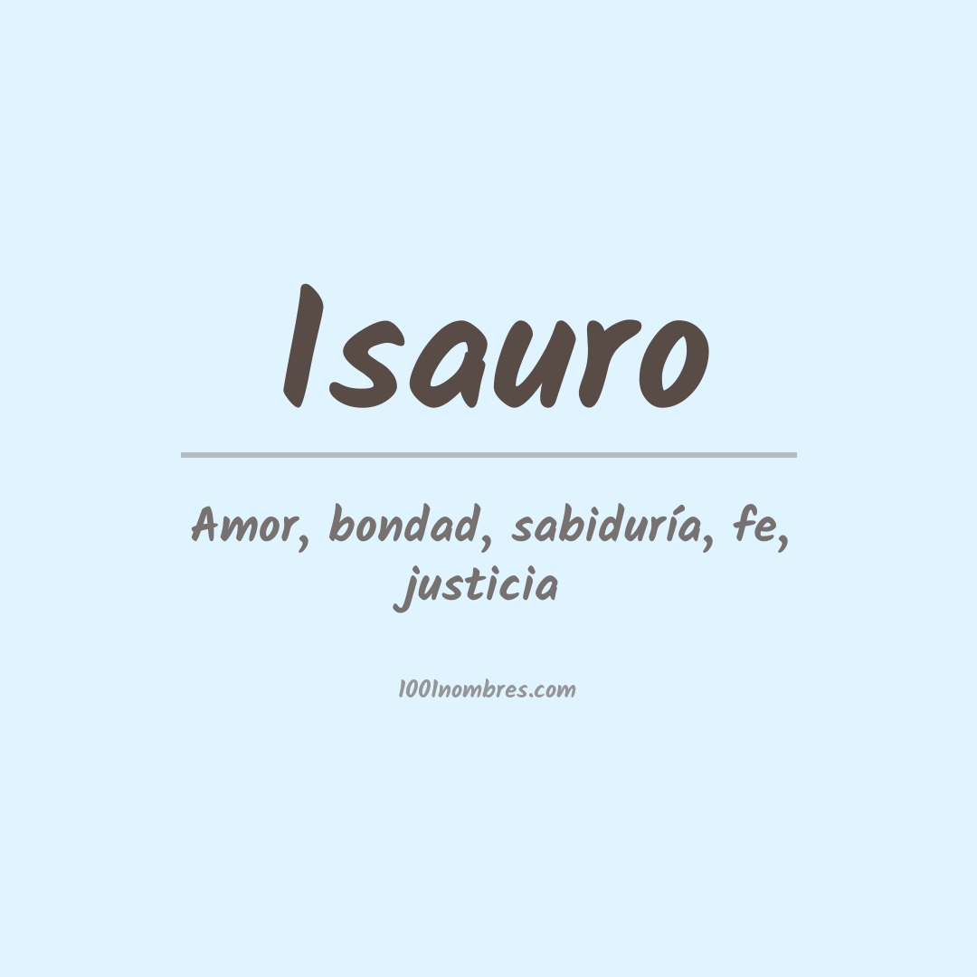 Significado del nombre Isauro