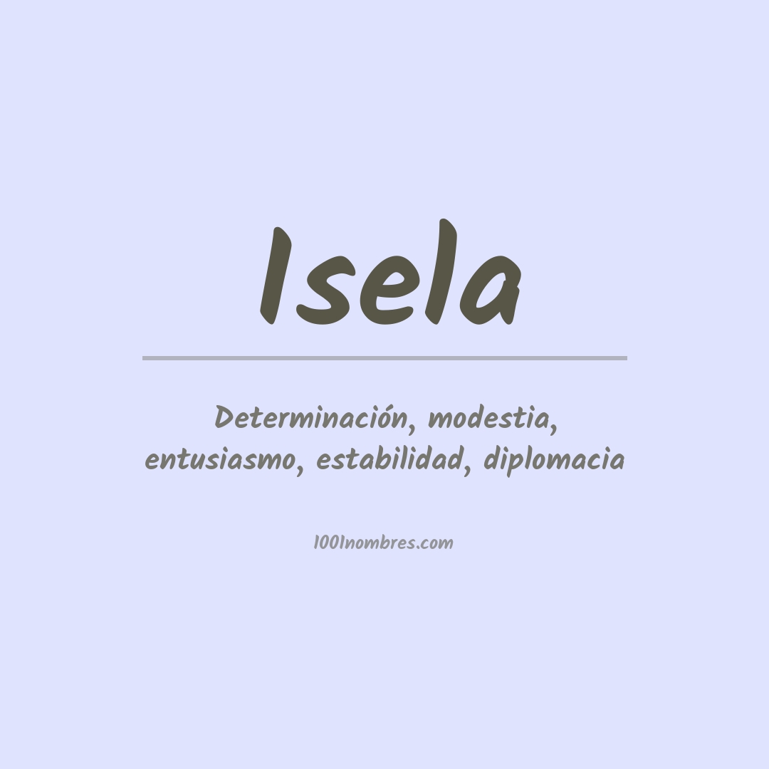 Significado del nombre Isela