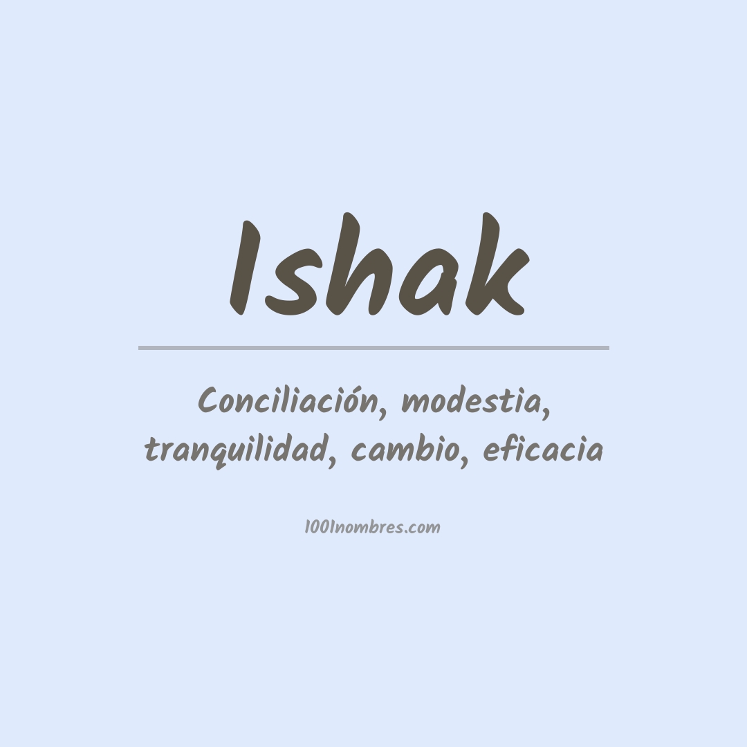 Significado del nombre Ishak