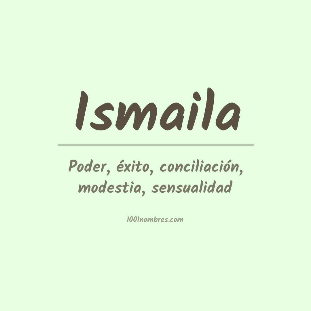 Significado del nombre Ismaila