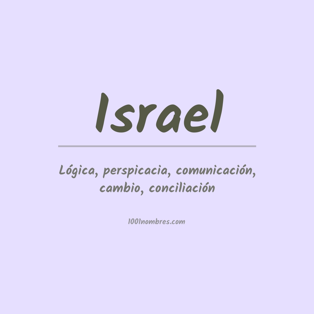 Significado del nombre Israel
