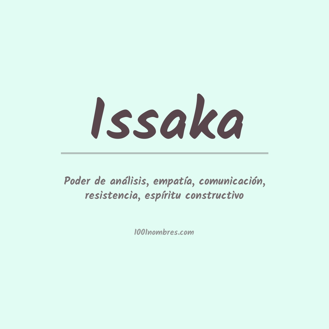 Significado del nombre Issaka