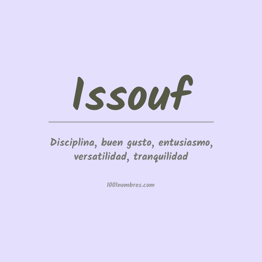 Significado del nombre Issouf Significado del nombre Issouf