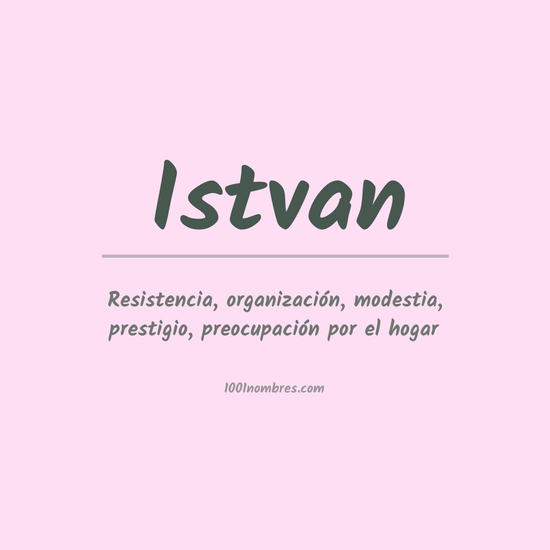 Significado del nombre Istvan