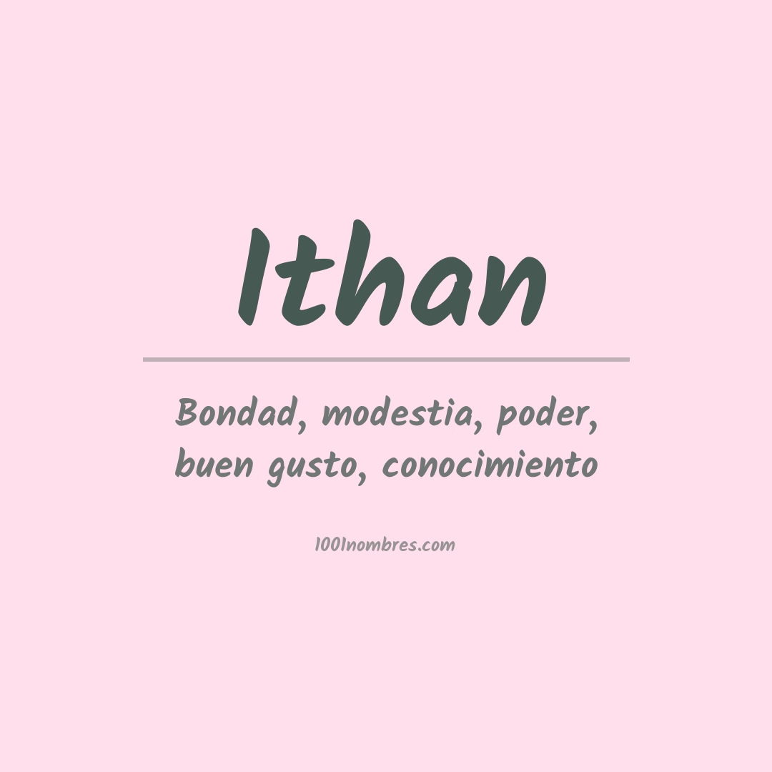 Significado del nombre Ithan