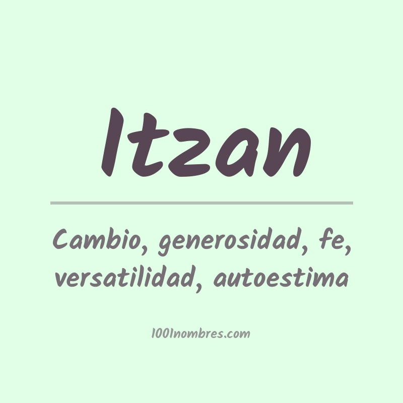 Significado del nombre Itzan Significado del nombre Itzan