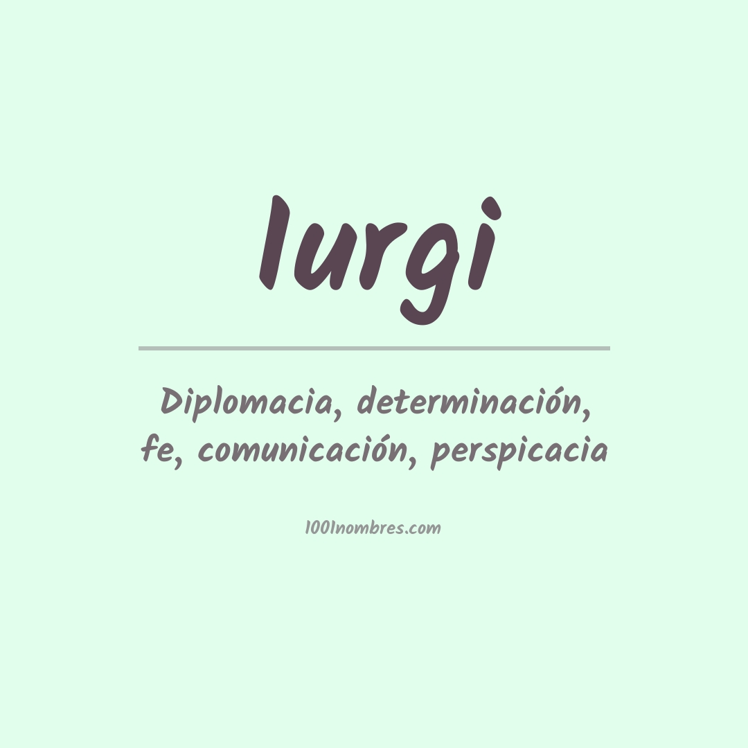 Significado del nombre Iurgi