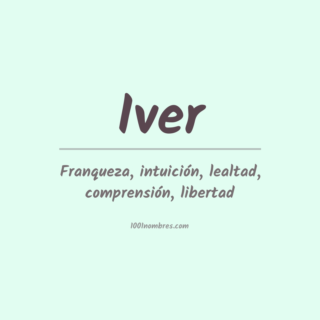 Significado del nombre Iver