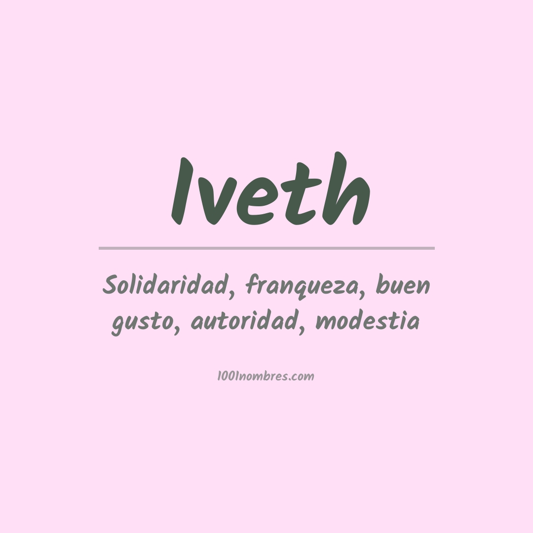 Significado del nombre Iveth