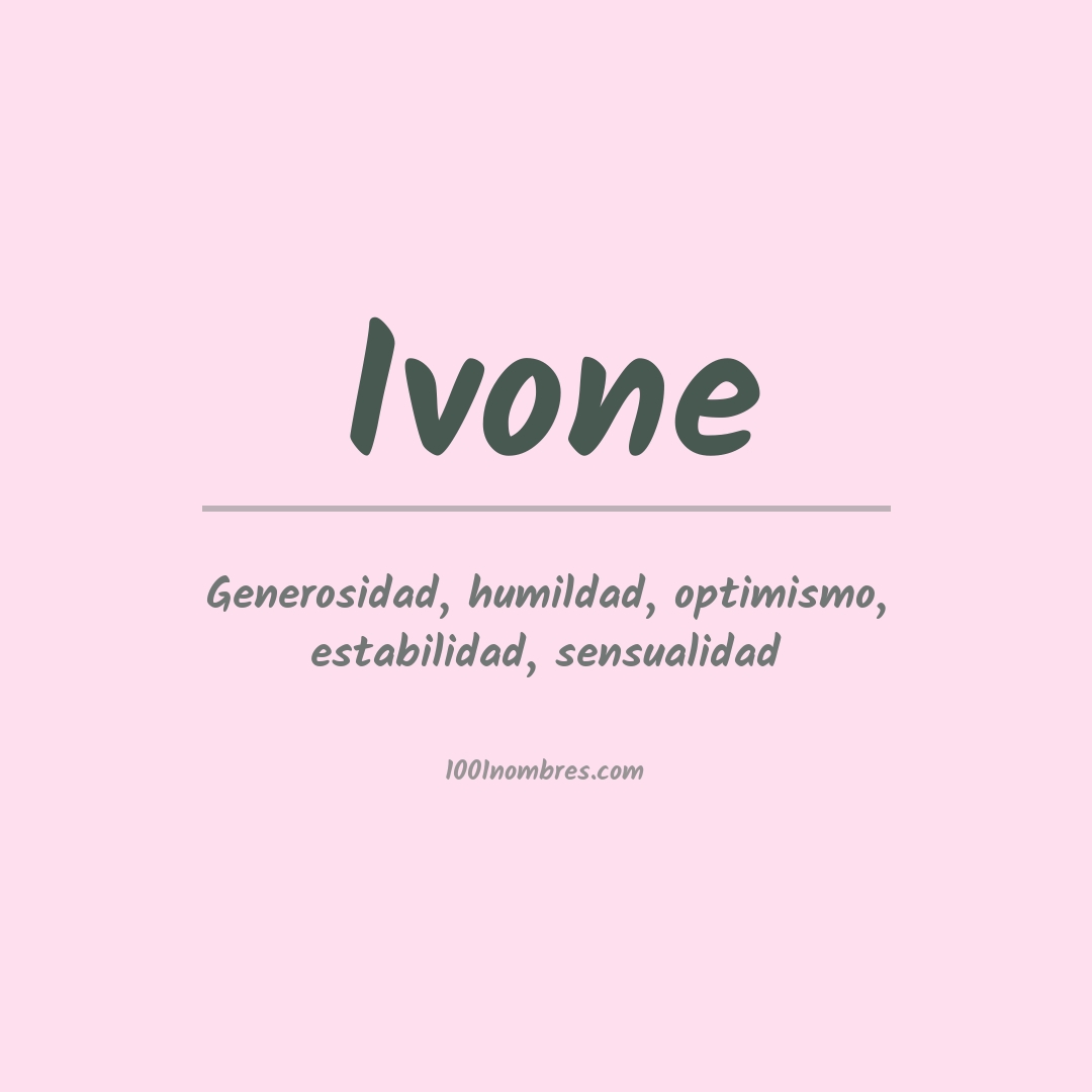 Significado del nombre Ivone