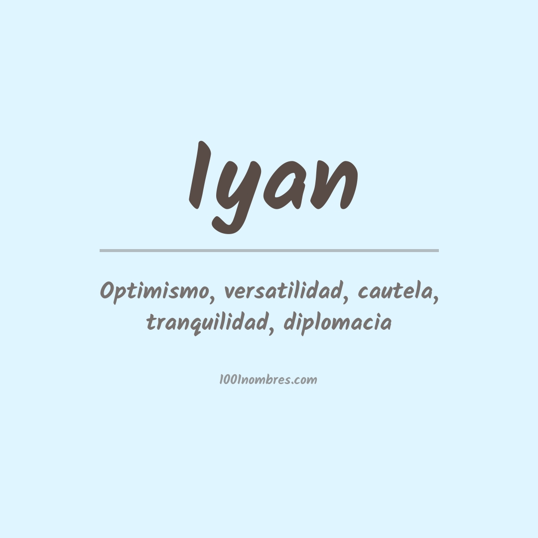 Significado del nombre Iyan