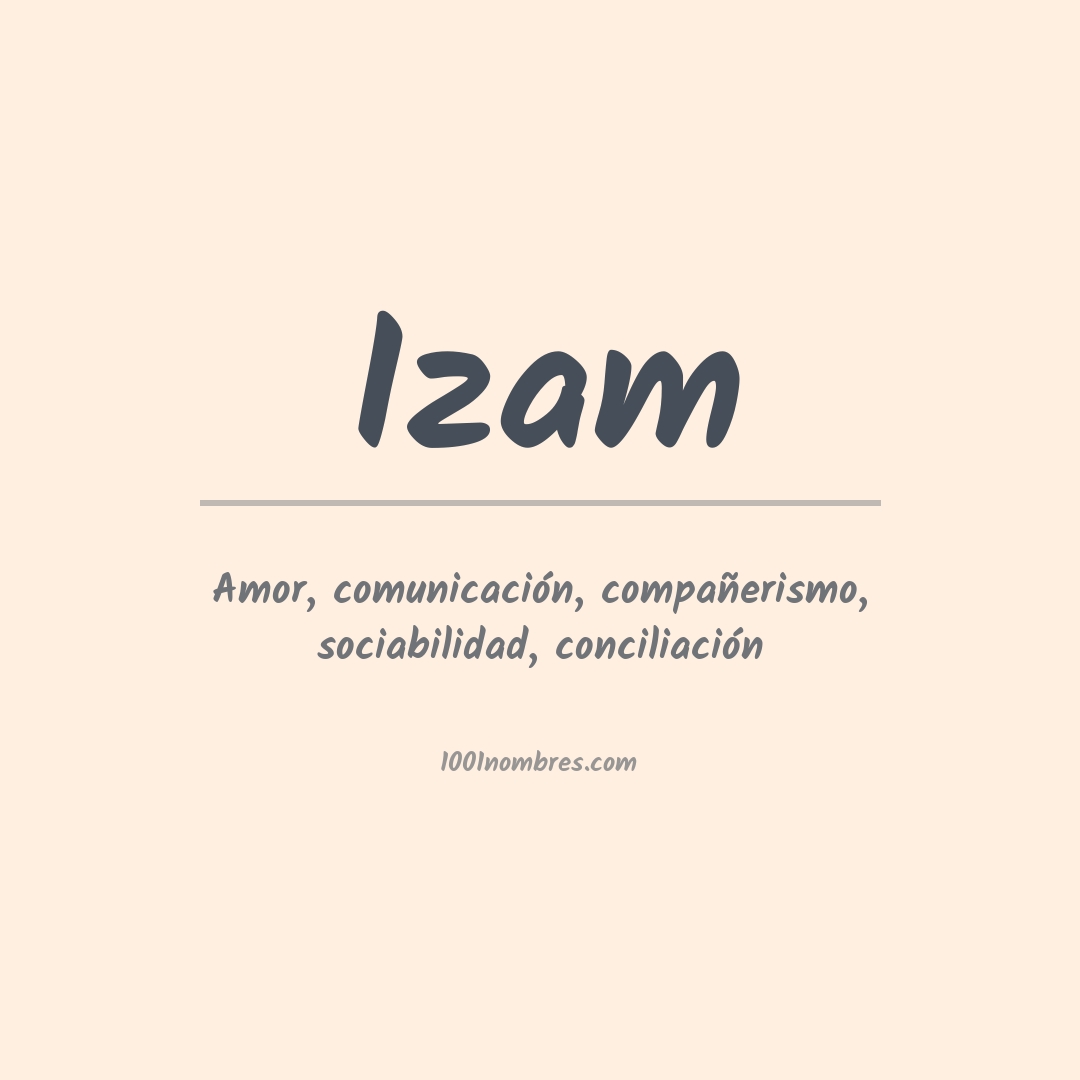 Significado del nombre Izam