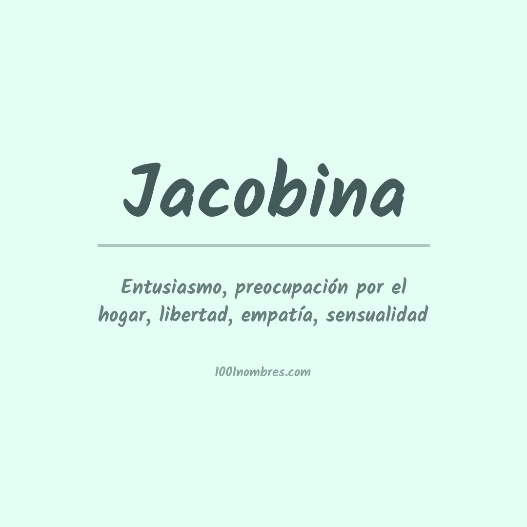 Significado del nombre Jacobina