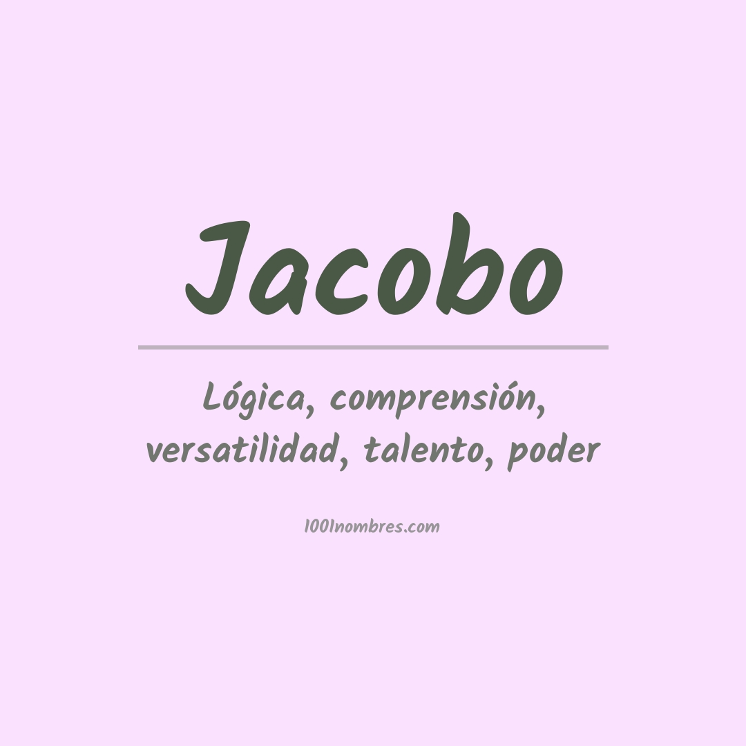 Significado del nombre Jacobo