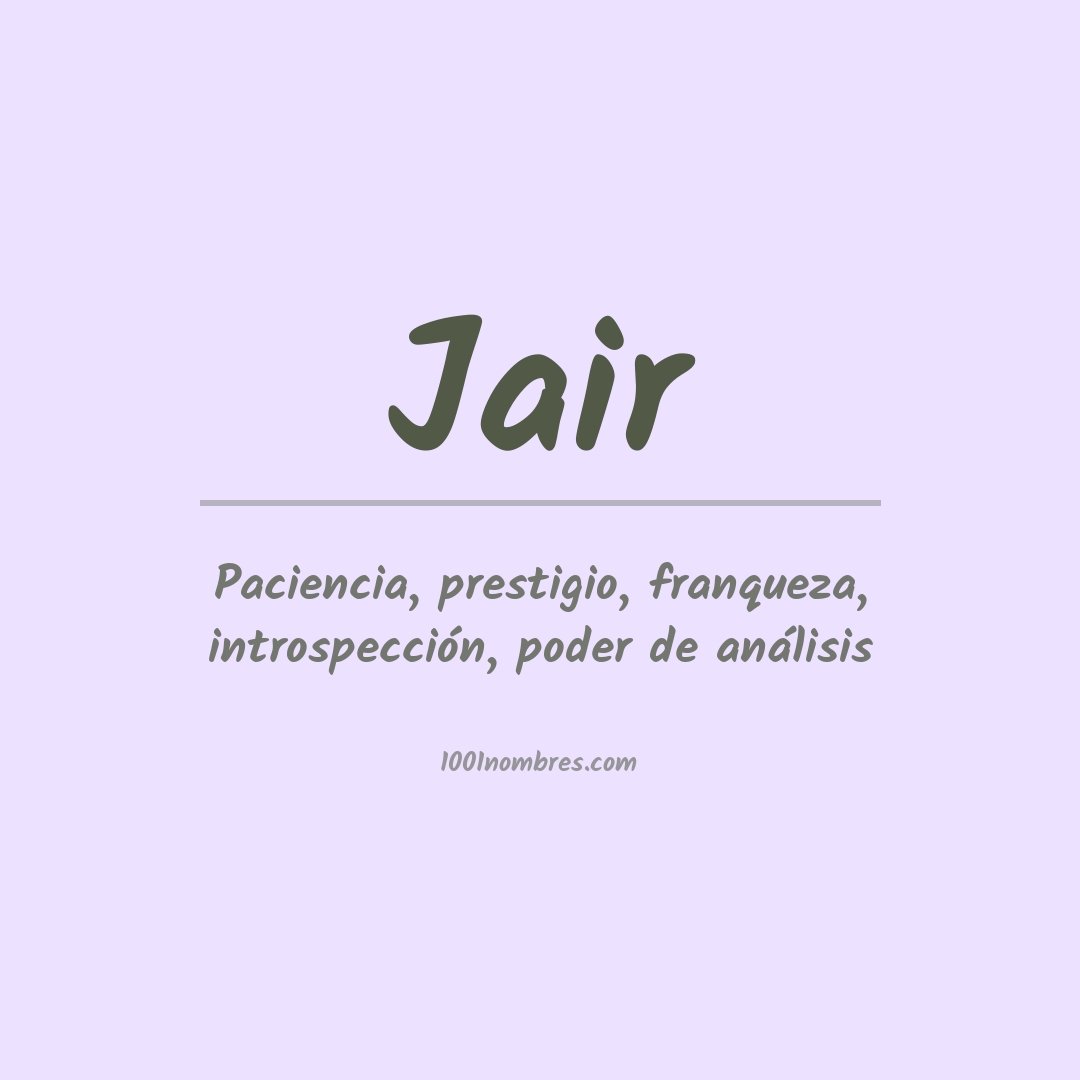 Significado del nombre Jair