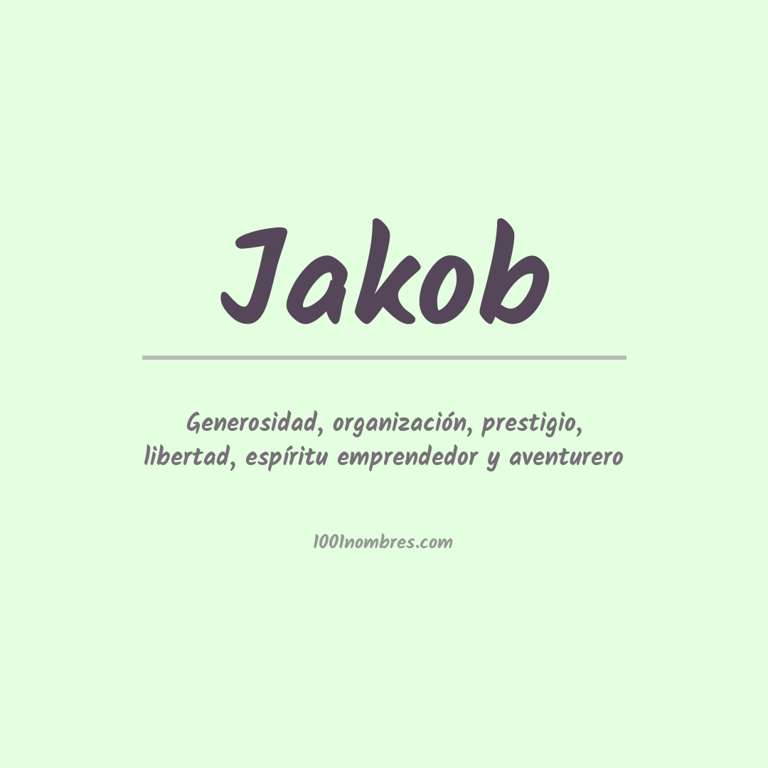 Significado del nombre Jakob