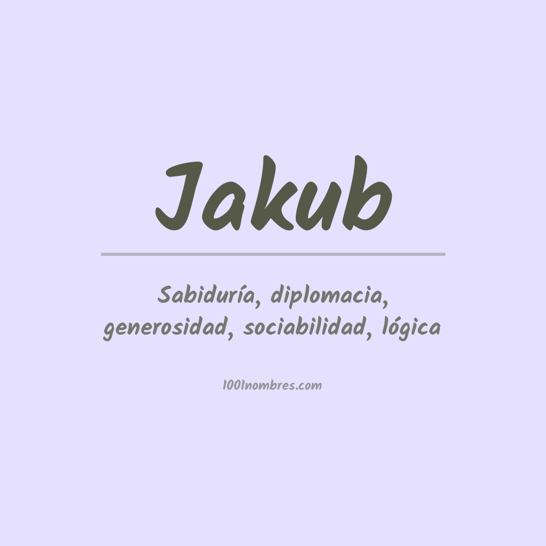 Significado del nombre Jakub