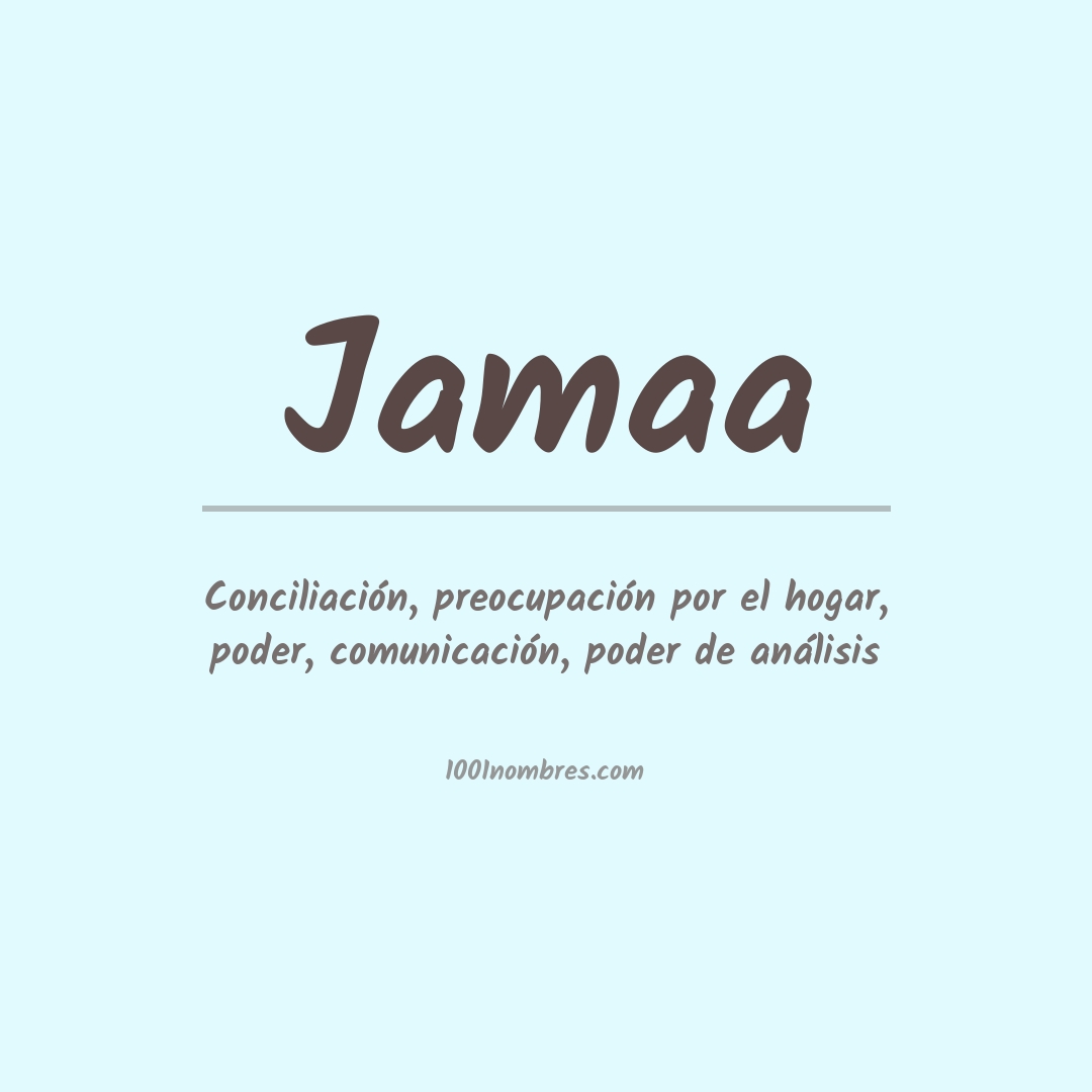 Significado del nombre Jamaa Significado del nombre Jamaa